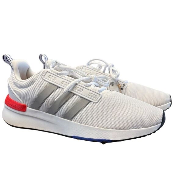 NWT Adidas Racer TR21 Men’s White Solar Red 11.5 with Box main image 8